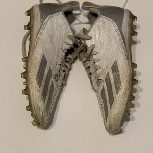 Adidas Adizero Spark GS Football Cleats White Pearlized Youth Size 4 .5 GY4522